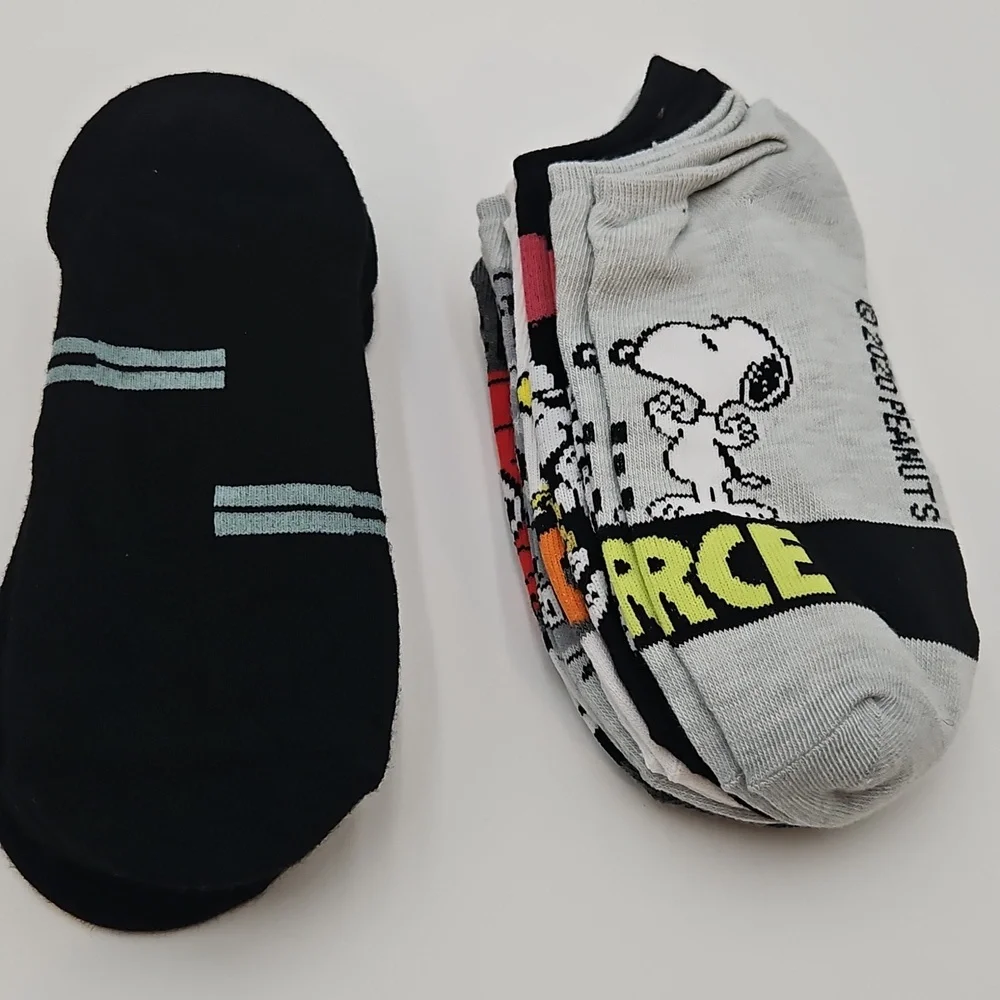 Spyder Ankle Socks & Snoopy Ankle Socks Design New Black Gray New